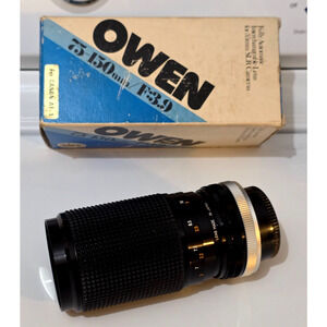 Owen 75-150mm F/3.9 Manual Focus for Canon AE-1 mount In Box